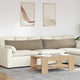 VidaXL Sofakissen 2 Stück Taupe 145 x 40 cm Stoff
