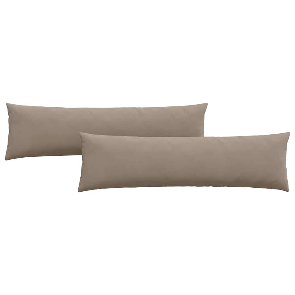 VidaXL Sofakissen 2 Stück Taupe 145 x 40 cm Stoff