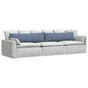 VidaXL Sofakissen 2 Stück blau 145 x 40 cm Cordstoff