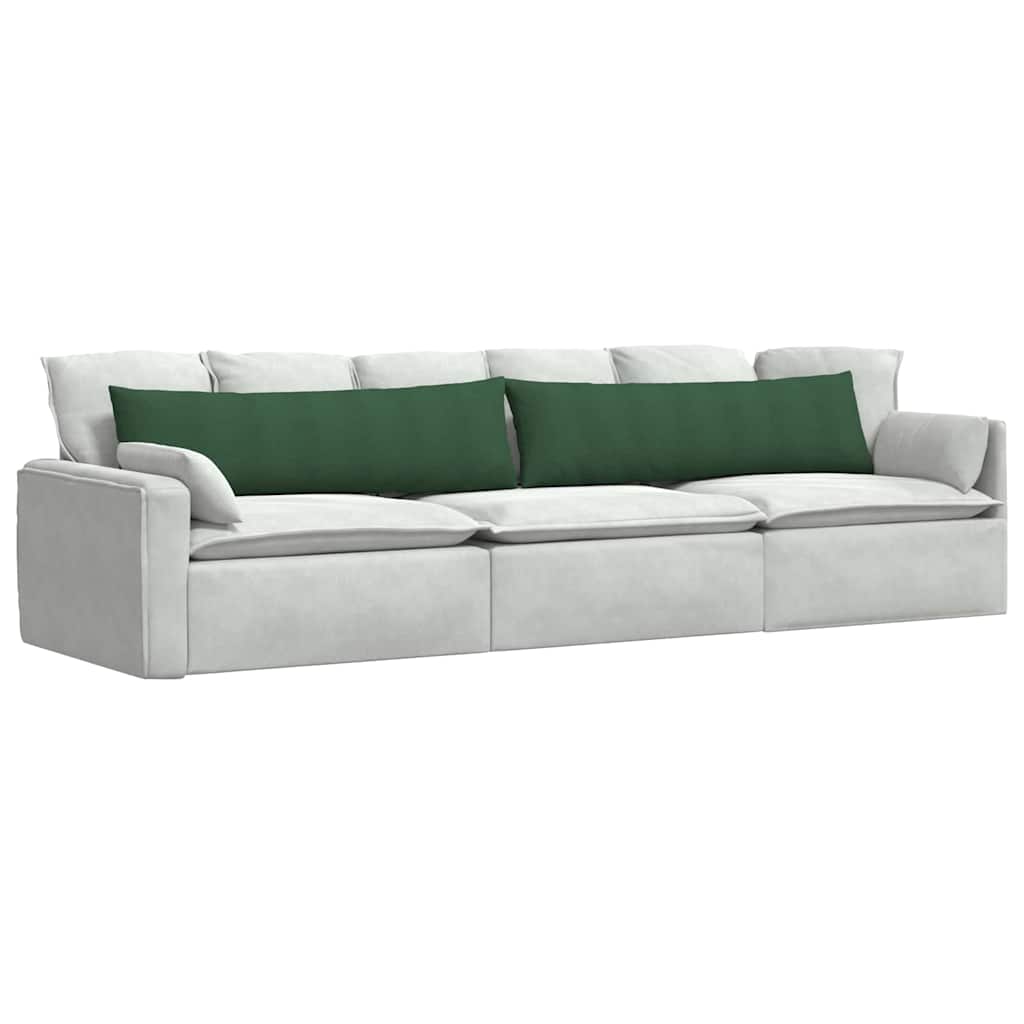 VidaXL Sofakissen 2 Stück dunkelgrün 145 x 40 cm Cordstoff