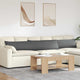 VidaXL Sofakissen 2 Stück dunkelgrau 200 x 40 cm Stoff