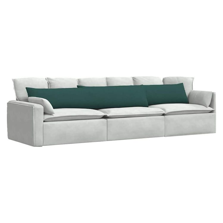 VidaXL Sofakissen 2 Stück dunkelgrün 200 x 40 cm Stoff