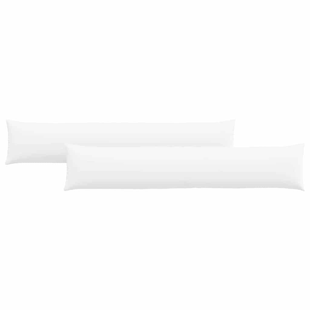 VidaXL Sofakissen 2 Stück weiß 200 x 40 cm Stoff