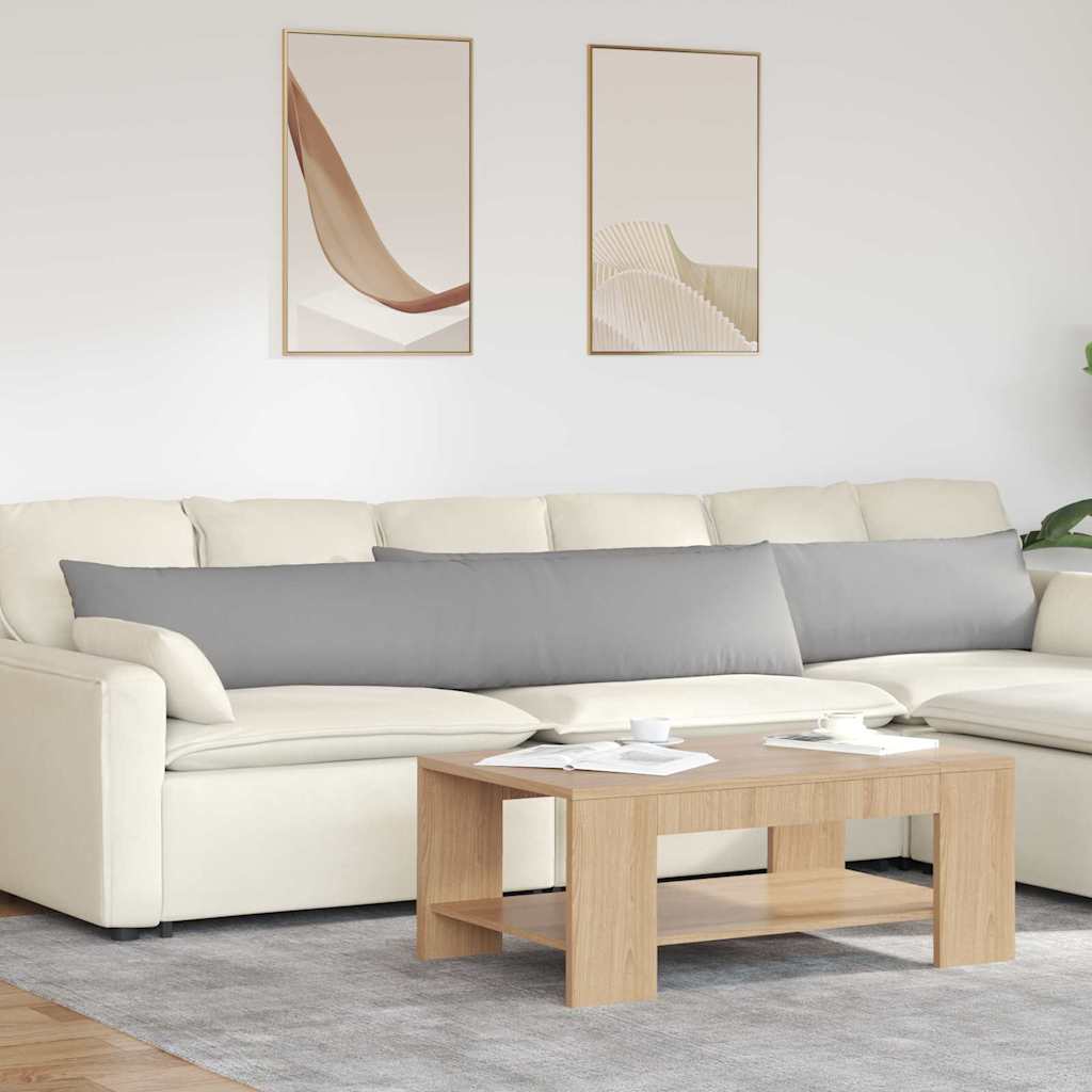 VidaXL Sofakissen 2 Stk. Wolkengrau 200 x 40 cm Stoff