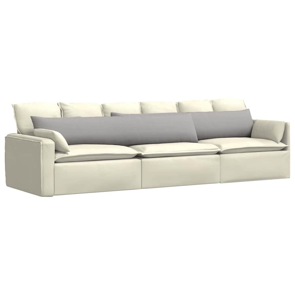 VidaXL Sofakissen 2 Stk. Wolkengrau 200 x 40 cm Stoff