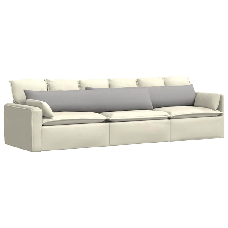 VidaXL Sofakissen 2 Stk. Wolkengrau 200 x 40 cm Stoff