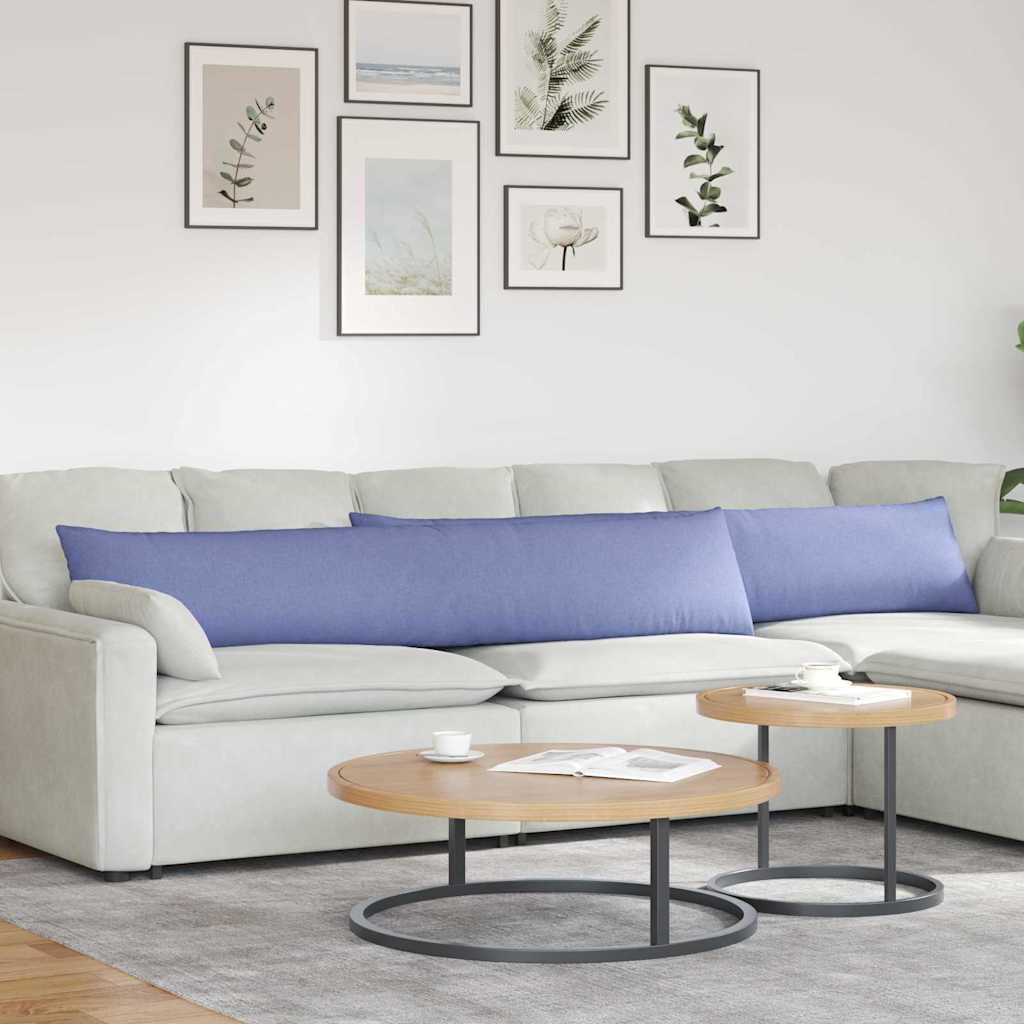 VidaXL Sofakissen 2 Stk. Jeansblau 200 x 40 cm Stoff