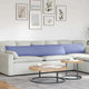 VidaXL Sofakissen 2 Stk. Jeansblau 200 x 40 cm Stoff