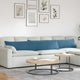 VidaXL Sofakissen 2 Stück blau 200 x 40 cm Cordstoff