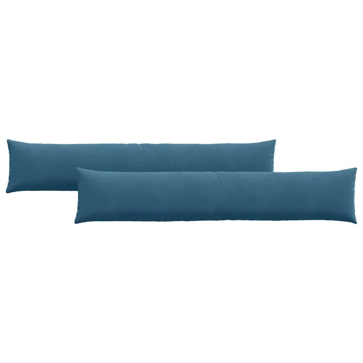 VidaXL Sofakissen 2 Stück blau 200 x 40 cm Cordstoff