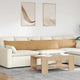 VidaXL Sofakissen 2 Stück braun 200 x 40 cm Cordstoff