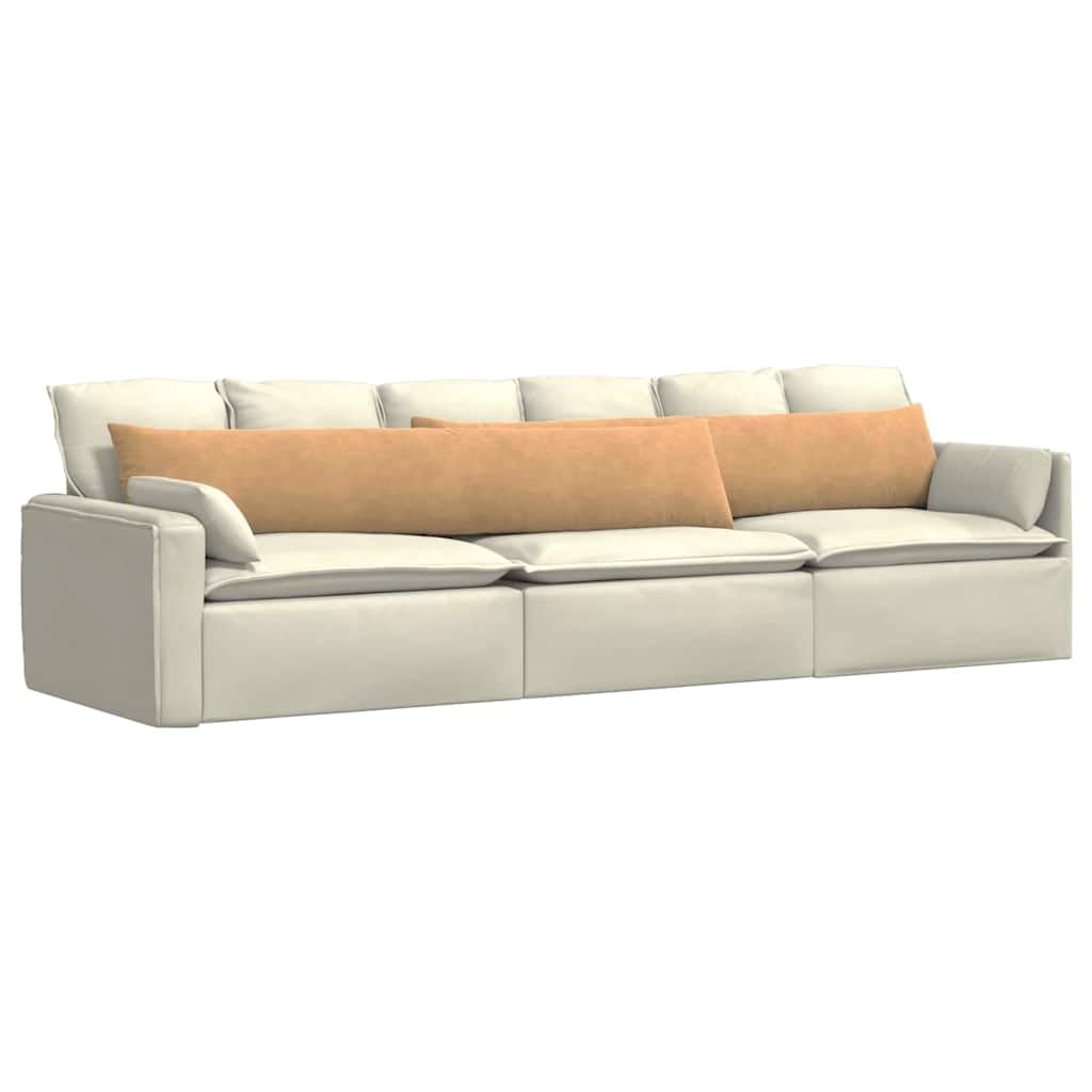VidaXL Sofakissen 2 Stück braun 200 x 40 cm Cordstoff