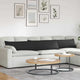 VidaXL Sofakissen 2 Stück Schwarz 200 x 40 cm Stoff