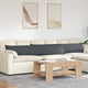 VidaXL Sofakissen 2 Stück dunkelgrau 200 x 40 cm Cordstoff