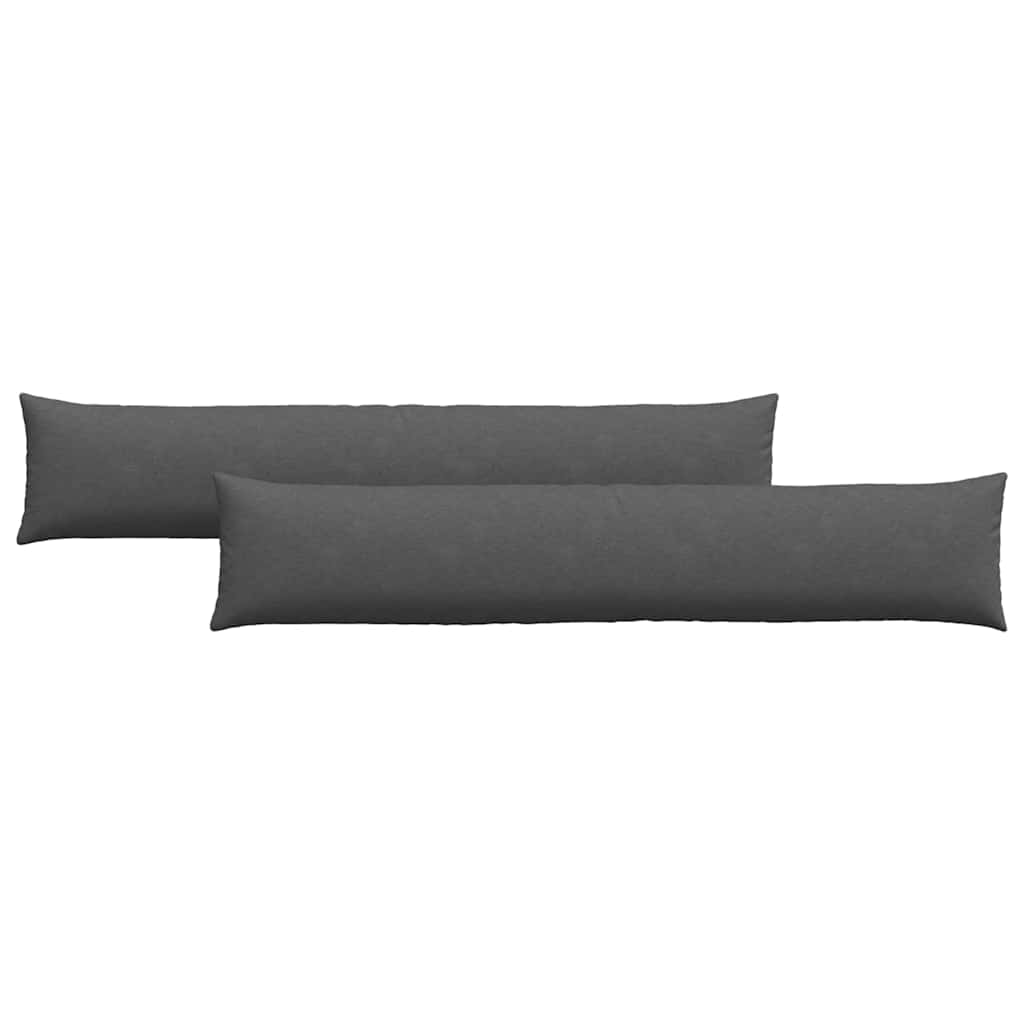 VidaXL Sofakissen 2 Stück dunkelgrau 200 x 40 cm Cordstoff