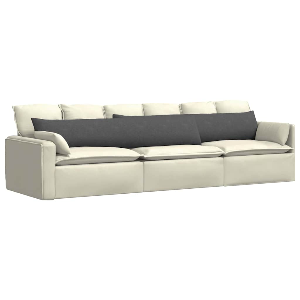 VidaXL Sofakissen 2 Stück dunkelgrau 200 x 40 cm Cordstoff