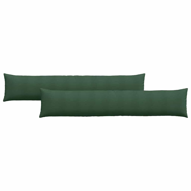 VidaXL Sofakissen 2 Stück dunkelgrün 200 x 40 cm Cordstoff