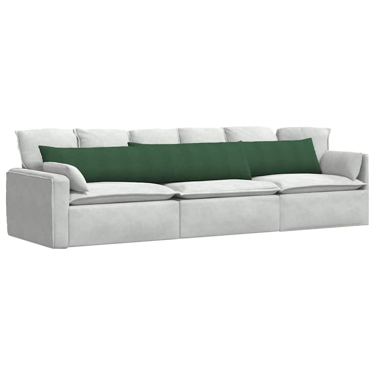 VidaXL Sofakissen 2 Stück dunkelgrün 200 x 40 cm Cordstoff