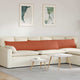 VidaXL Sofakissen 2 Stück rot-orange 200 x 40 cm Cordstoff