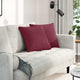 VidaXL Sofakissen 2 Stk. Weinrot 45 x 45 cm Stoff