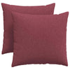 VidaXL Sofakissen 2 Stk. Weinrot 45 x 45 cm Stoff