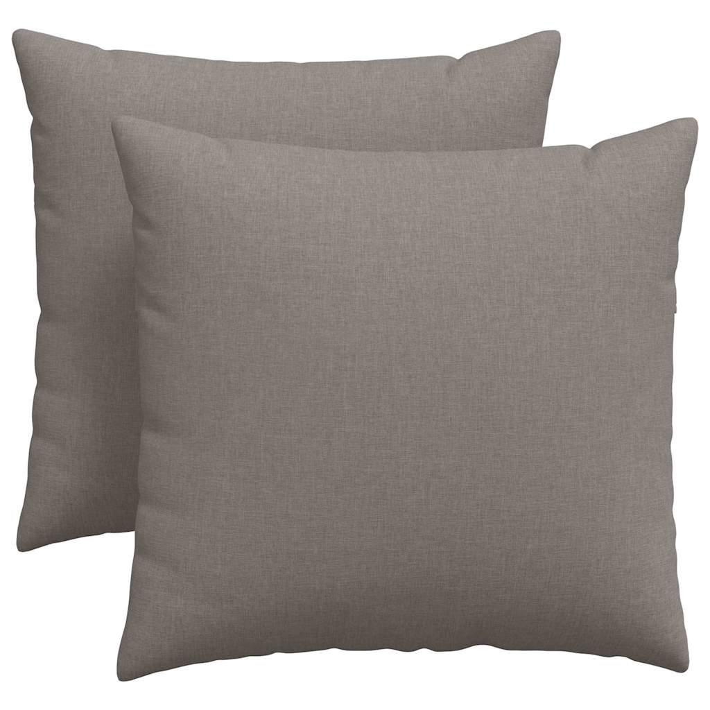 VidaXL Sofakissen 2 Stück Taupe 45 x 45 cm Stoff