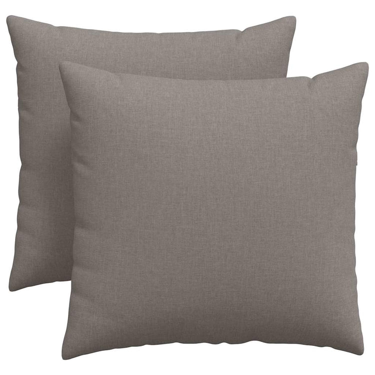 VidaXL Sofakissen 2 Stück Taupe 45 x 45 cm Stoff