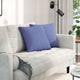 VidaXL Sofakissen 2 Stück Jeansblau 45 x 45 cm Stoff