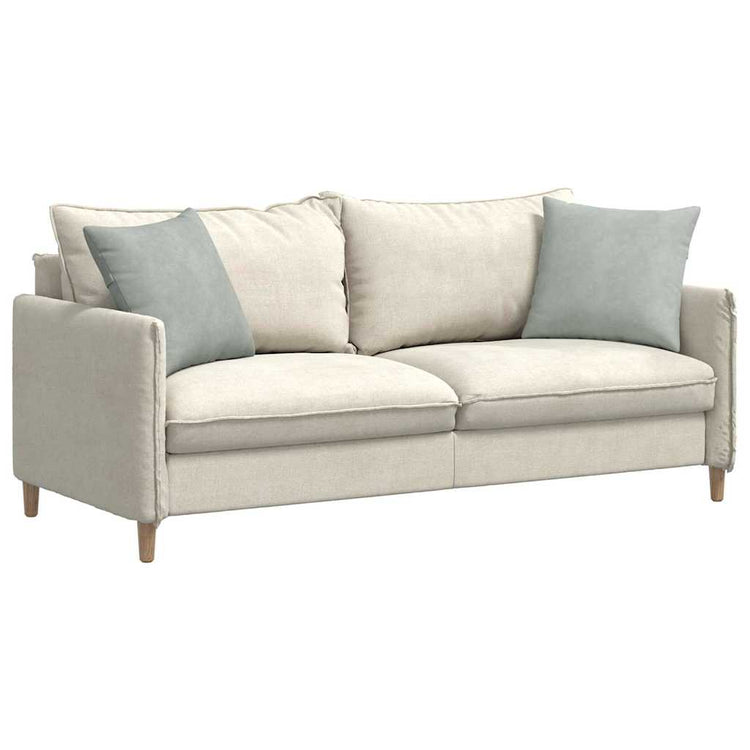 VidaXL Sofakissen 2 Stück hellgrau 45 x 45 cm Cordstoff
