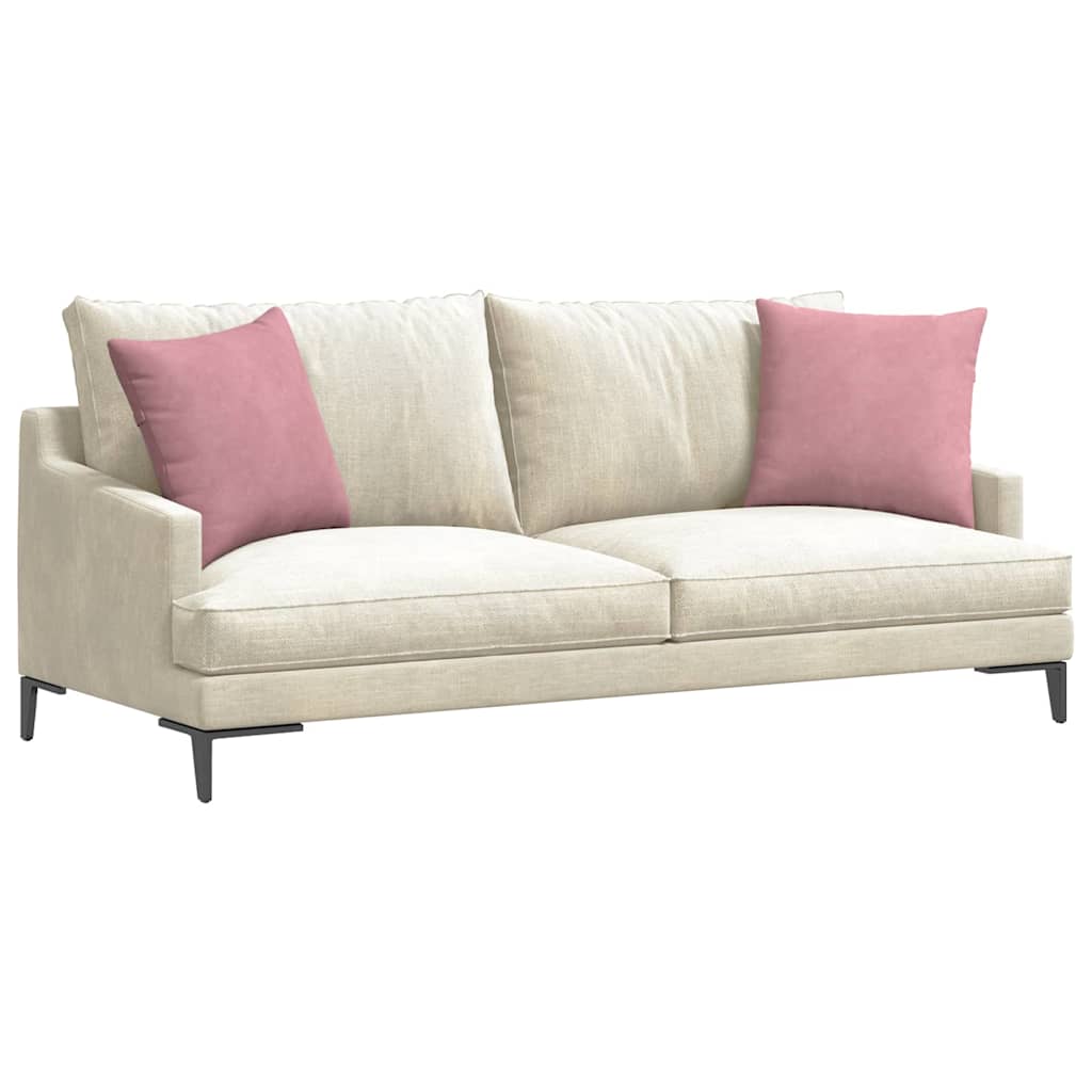 VidaXL Sofakissen, 2 Stück, rosa 45 x 45 cm Cordstoff