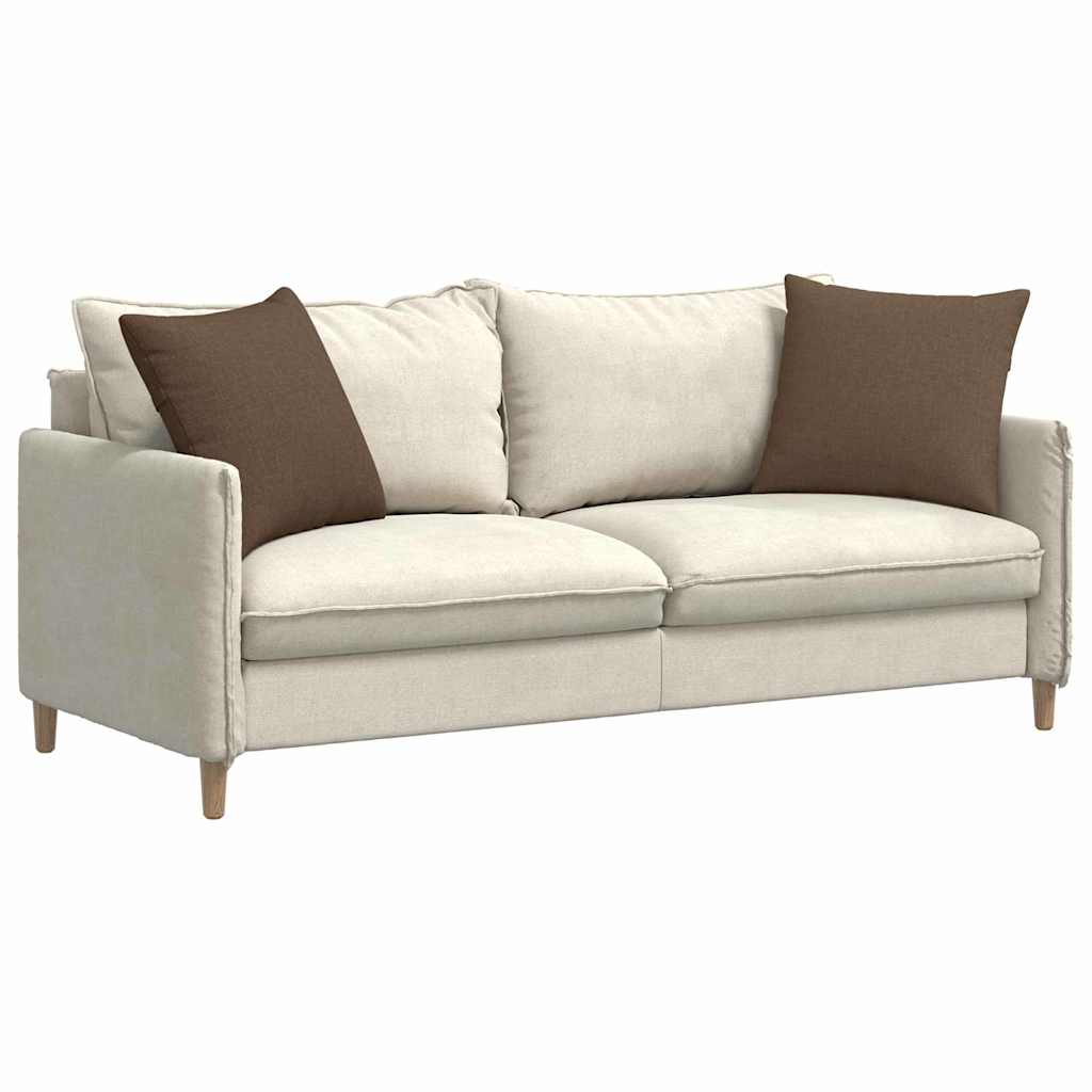 VidaXL Sofakissen 2 Stück braun 50 x 50 cm Stoff
