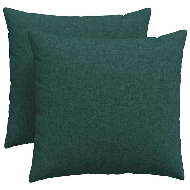 VidaXL Sofakissen 2 Stück dunkelgrün 50 x 50 cm Stoff