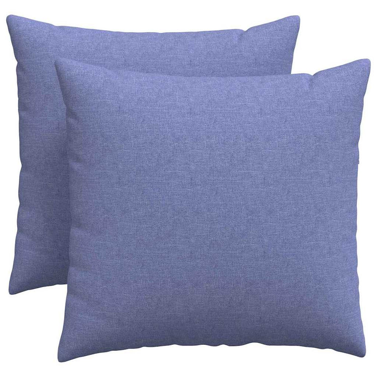VidaXL Sofakissen 2 Stück Jeansblau 50 x 50 cm Stoff