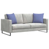 VidaXL Sofakissen 2 Stück Jeansblau 50 x 50 cm Stoff