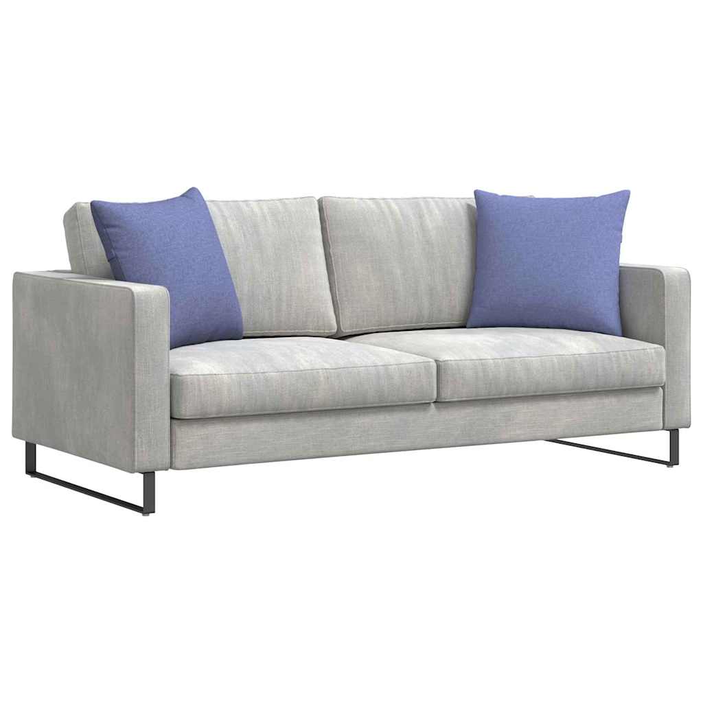 VidaXL Sofakissen 2 Stück Jeansblau 50 x 50 cm Stoff