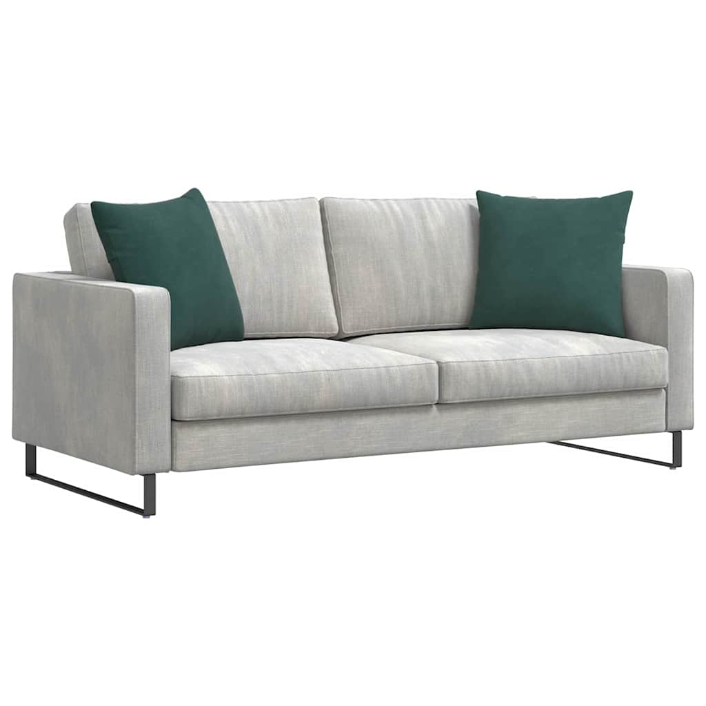 VidaXL Sofakissen 2 Stück dunkelgrün 50 x 50 cm Cordstoff