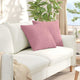 VidaXL Sofakissen 2 Stück rosa 50 x 50 cm Cordstoff