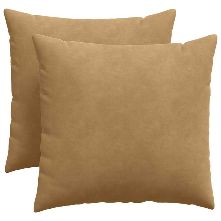 VidaXL Sofakissen 2 Stück braun 50 x 50 cm Cordstoff
