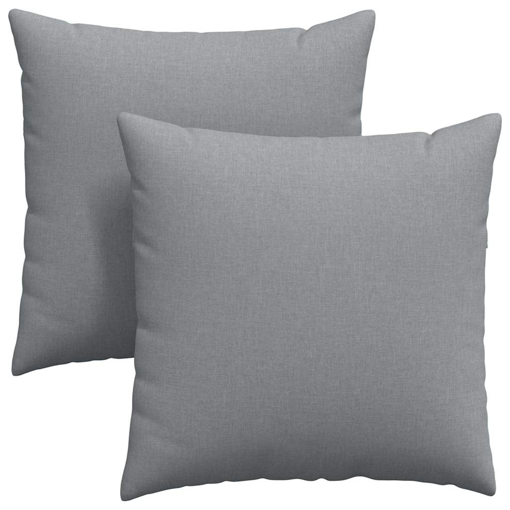 VidaXL Sofakissen 2 Stück hellgrau 60 x 60 cm Stoff