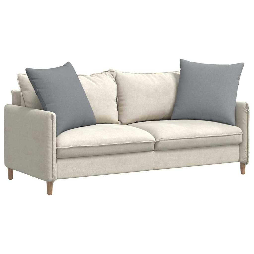 VidaXL Sofakissen 2 Stück hellgrau 60 x 60 cm Stoff