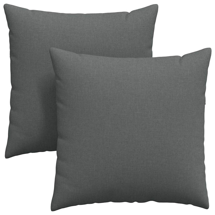 VidaXL Sofakissen 2 Stück dunkelgrau 60 x 60 cm Stoff