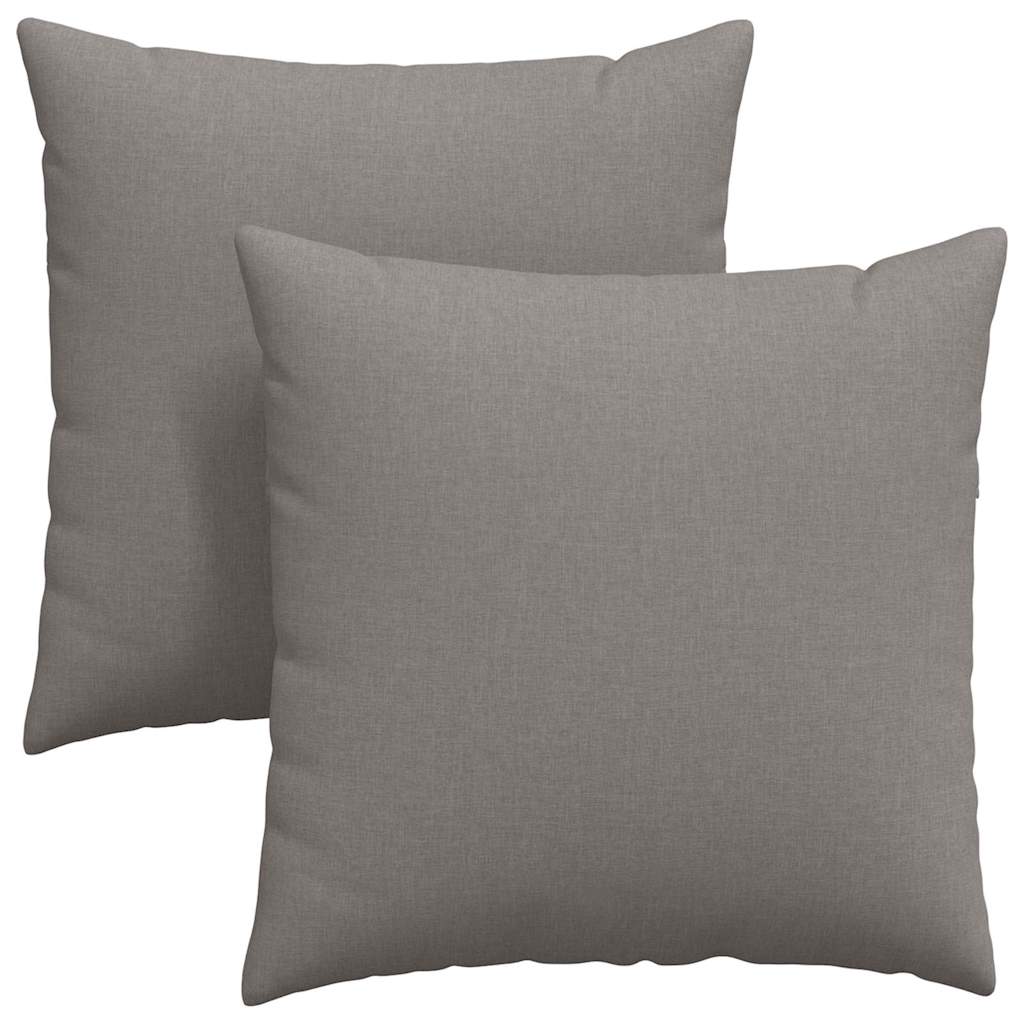VidaXL Sofakissen 2 Stk. Taupe 60 x 60 cm Stoff
