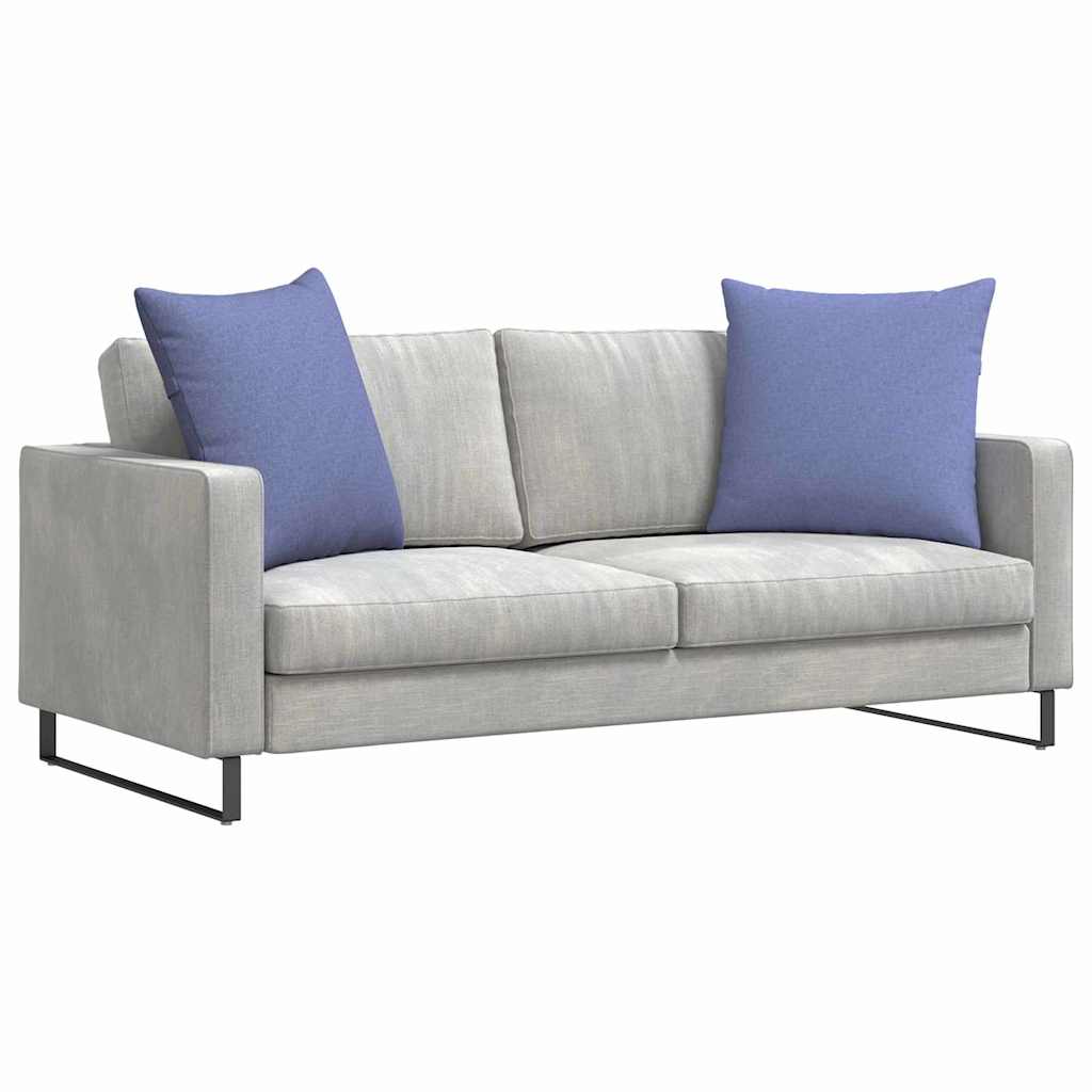 VidaXL Sofakissen 2 Stück Jeansblau 60 x 60 cm Stoff