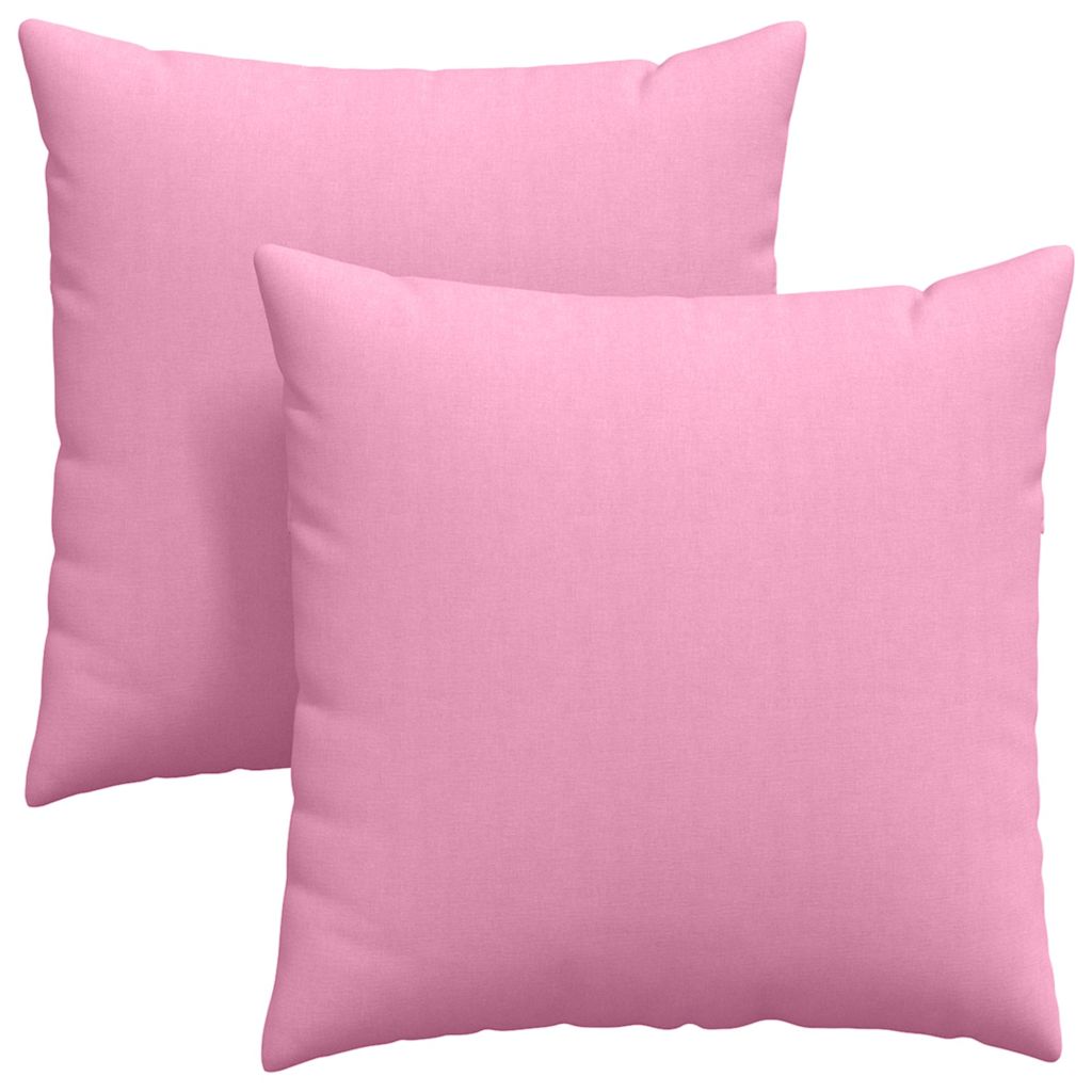 VidaXL Sofakissen 2 Stück rosa 60 x 60 cm Stoff