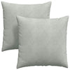 VidaXL Sofakissen 2 Stück hellgrau 60 x 60 cm Cordstoff