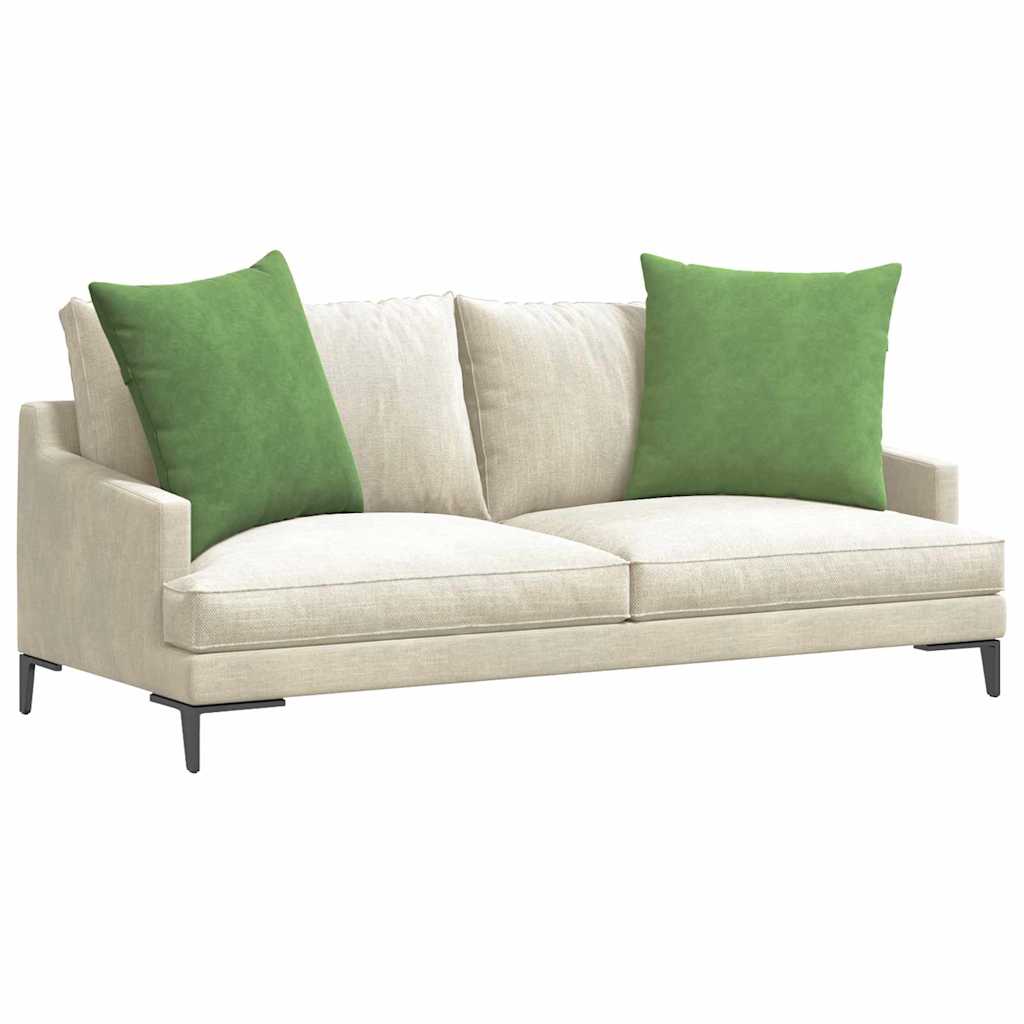 VidaXL Sofakissen 2 Stück hellgrün 60 x 60 cm Cordstoff