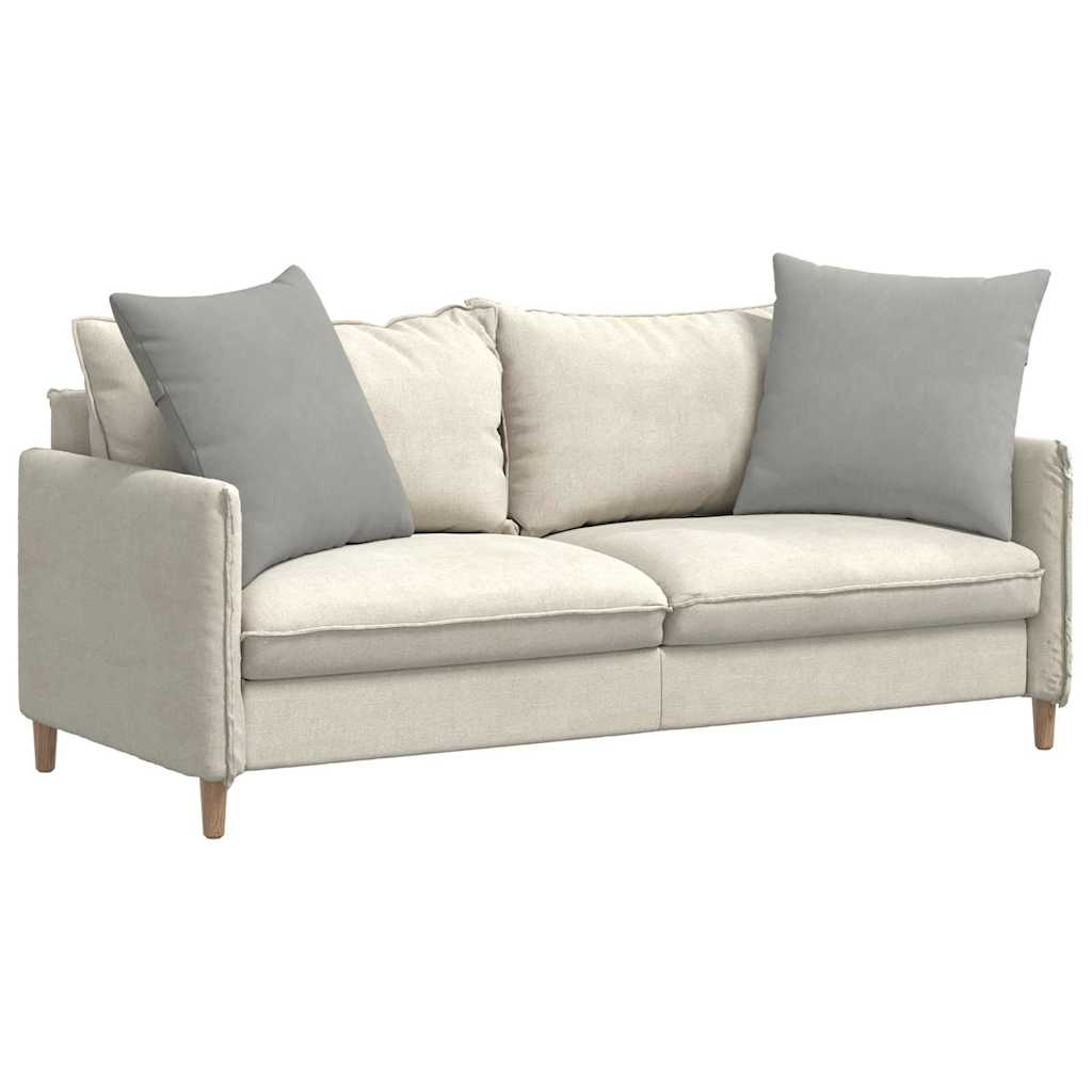 VidaXL Sofakissen 2 Stück hellgrau 60 x 60 cm Stoff