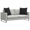 VidaXL Sofakissen 2 Stück Schwarz 60 x 60 cm Stoff