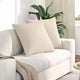 VidaXL Sofakissen 2 Stück Beige 60 x 60 cm Stoff