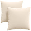 VidaXL Sofakissen 2 Stück Beige 60 x 60 cm Stoff